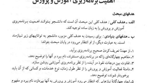 دانلود فایل PDF کتاب مبانی برنامه ریزی آموزشی یحیی فیوضات
