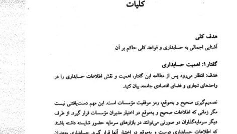 دانلود فایل PDF کتاب اصول حسابداری 1 عبدالکریم مقدم