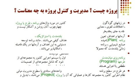 دانلود فایل PDF کتاب مدیریت و کنترل پروژه دکتر علی حاج شیر محمدی