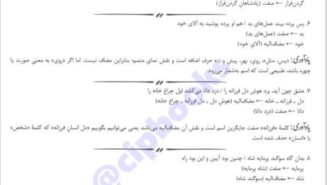 دانلود فایل PDF کتاب دستور زبان فارسی سیدرضا حسینی یکتا